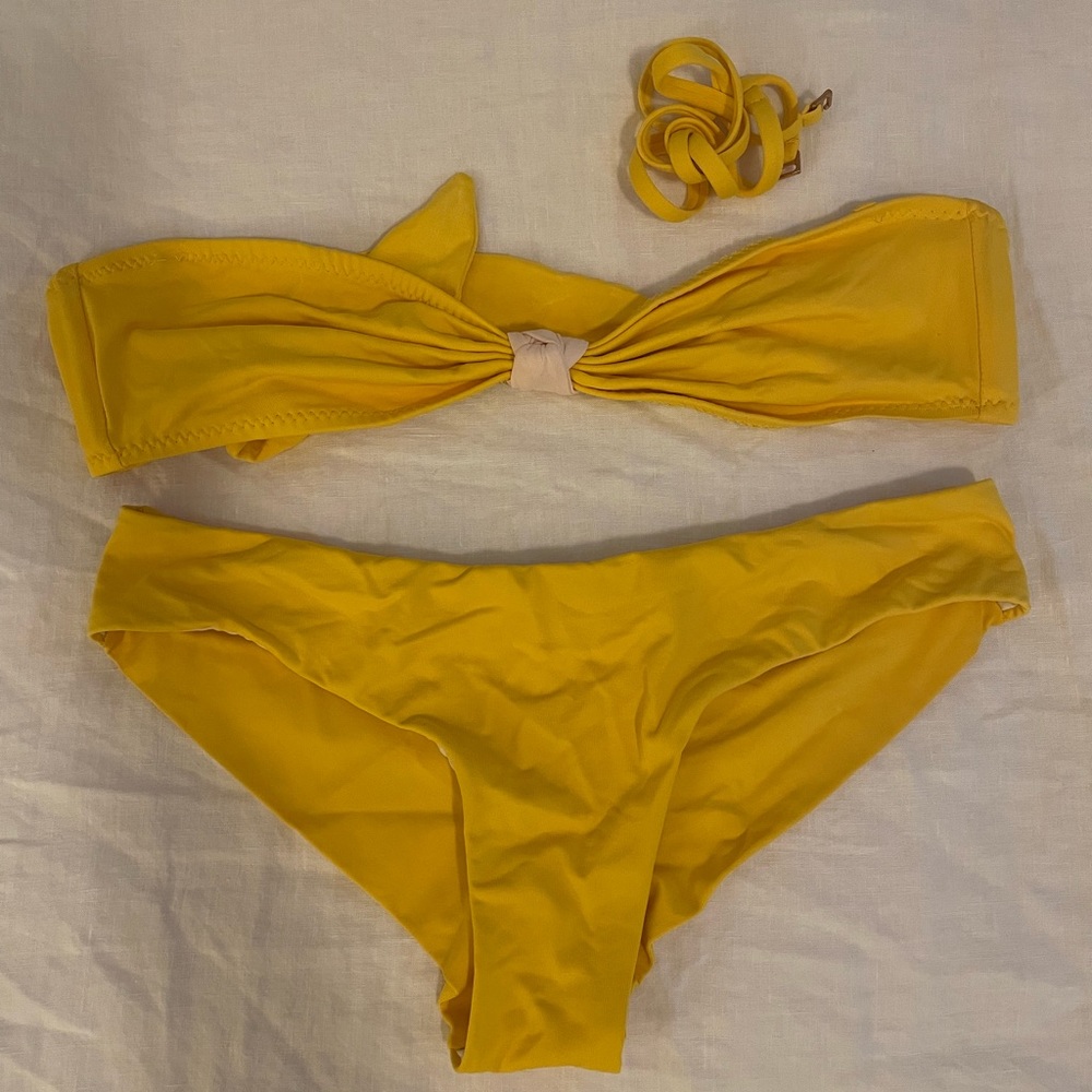 Eberjey yellow bikini size small